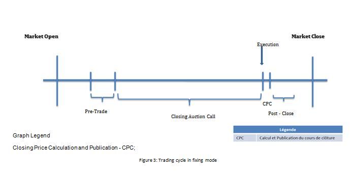 Trading cycles under fixing mode